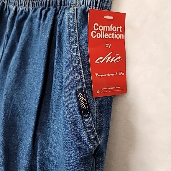 VTG Chic Comfort Collection Women's Size 6P Petite Misses NWT Pull On Mom Jeans - Picture 5 of 16